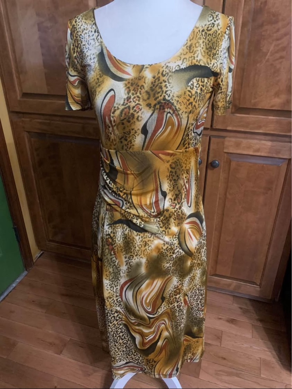 Nina Piu Good Animal Leopard Print Women’s Dress Fits Small Excellent condition